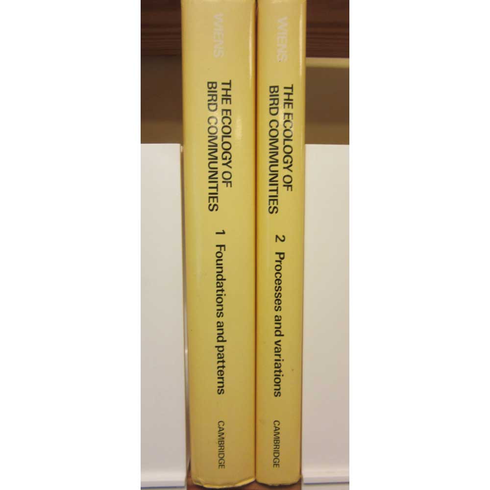 The Ecology of Bird Communities. Two Volume Set cover