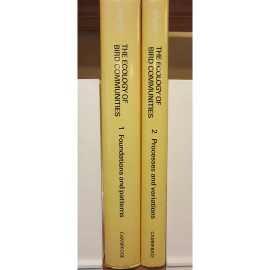 The Ecology of Bird Communities. Two Volume Set cover