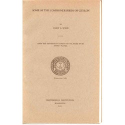 Book cover and/or sample page of Some of the Commoner Birds of Ceylon