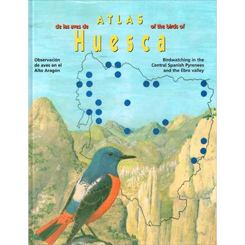 Book cover and/or sample page of Atlas of the Birds of Huesca