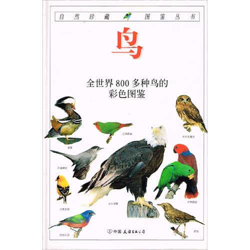 Book cover and/or sample page of Natural Treasures Illustrations Series-Birds: 800 Kinds of Birds Around the World