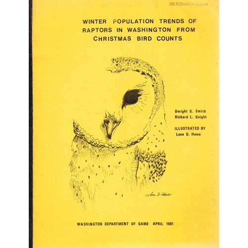 Book cover and/or sample page of Winter Population Trends of Raptors in Washington From Christmas Bird Counts