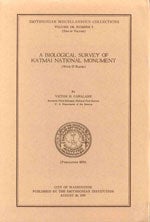 Book cover and/or sample page of A Biological Survey of Katmai National Monument