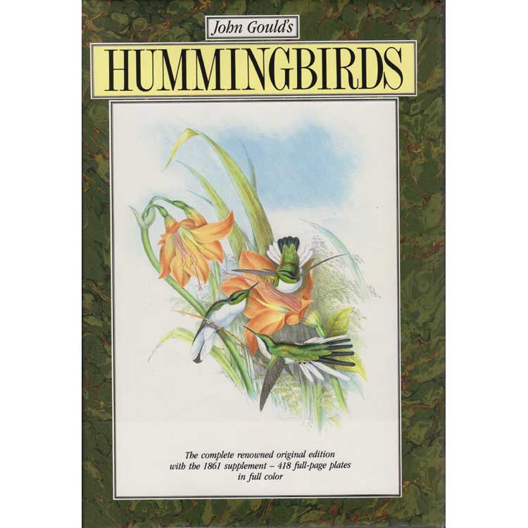 Book cover and/or sample page of John Gould's Hummingbirds