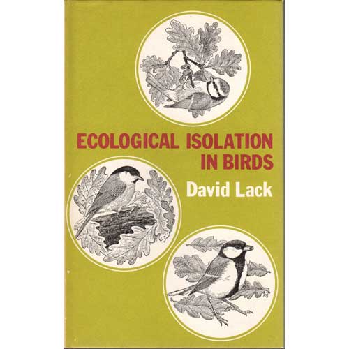Book cover and/or sample page of Ecological Isolation in Birds