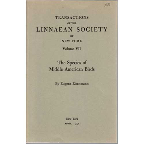 Book cover and/or sample page of The Species of Middle American Birds