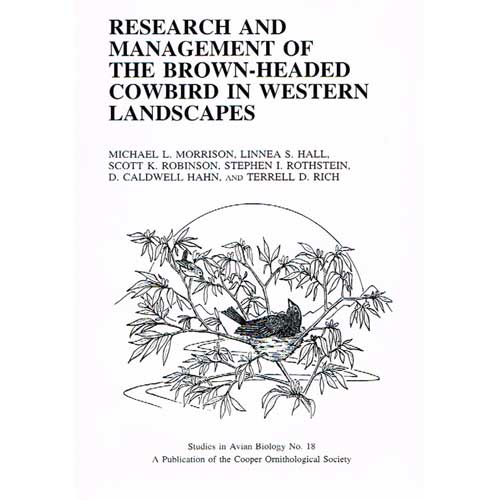 Book cover and/or sample page of Research and Management of the Brown-Headed Cowbird in Western Landscapes. SAB No. 18
