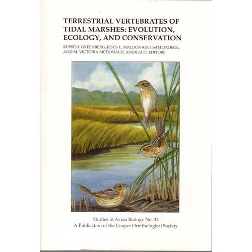 Book cover and/or sample page of Terrestrial Vertebrates of Tidal Marshes: Evolution, Ecology, and Conservation. SAB No. 32