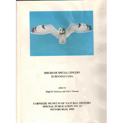 Book cover and/or sample page of Species of Special Concern in Pennsylvania