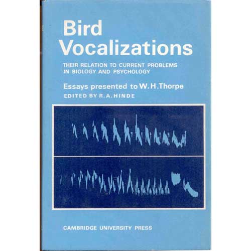 Book cover and/or sample page of Bird Vocalizations: Their Relation to Current Problems in Biology and Psychology.