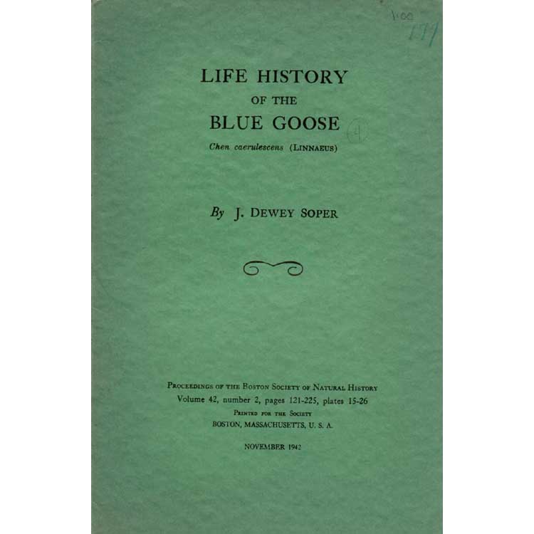 Book cover and/or sample page of Life History of the Blue Goose: Chen caerulescens (Linnaeus)