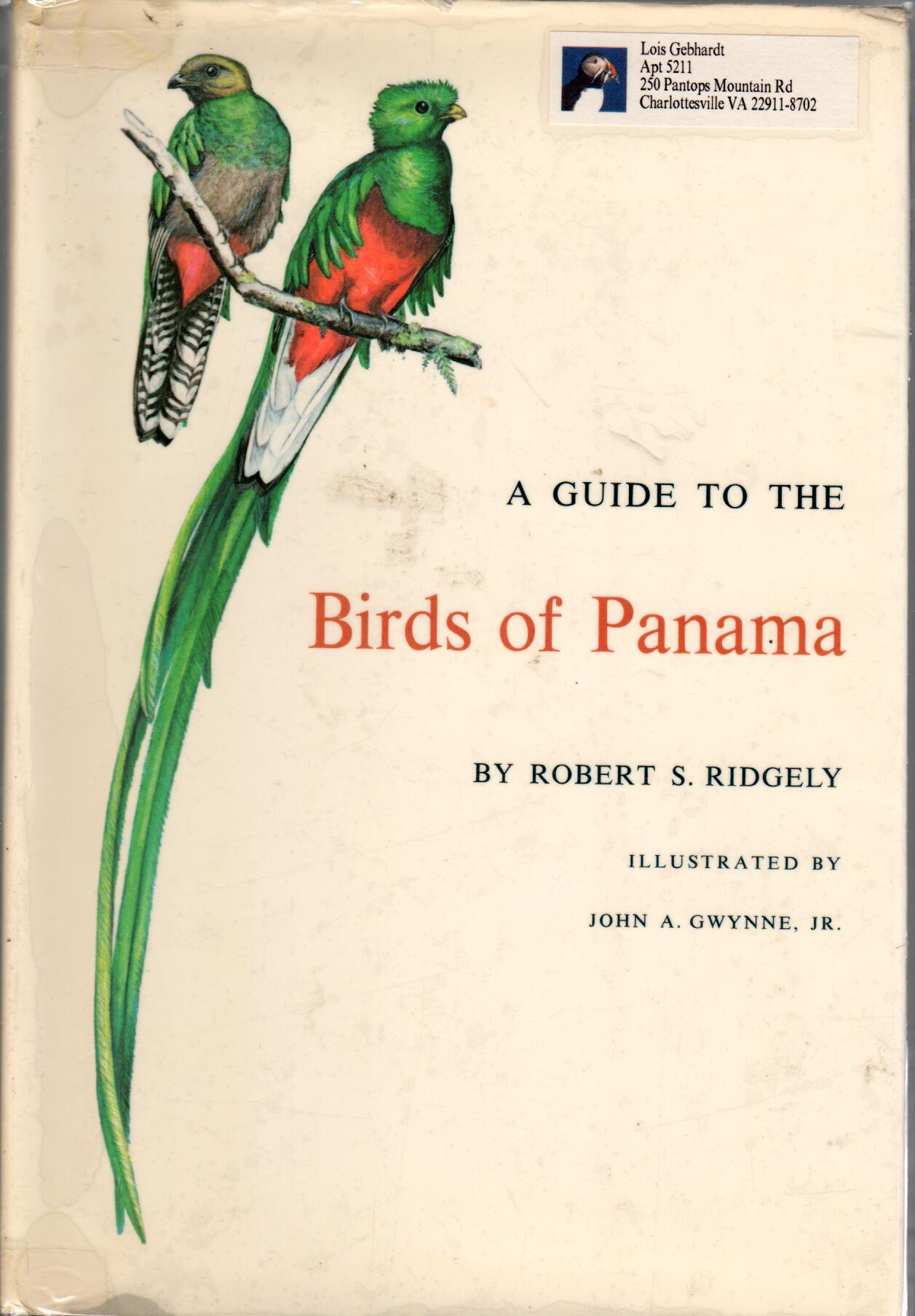 Book cover and/or sample page of A Guide to the Birds of Panama