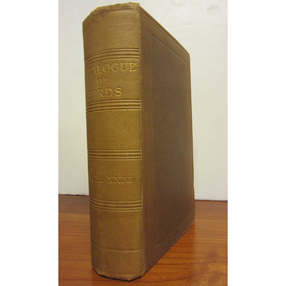 Book cover and/or sample page of Catalogue of the Birds in the British Museum. Volume XXIV. Catalogue of the Limicolae in the Collection of the British Museum