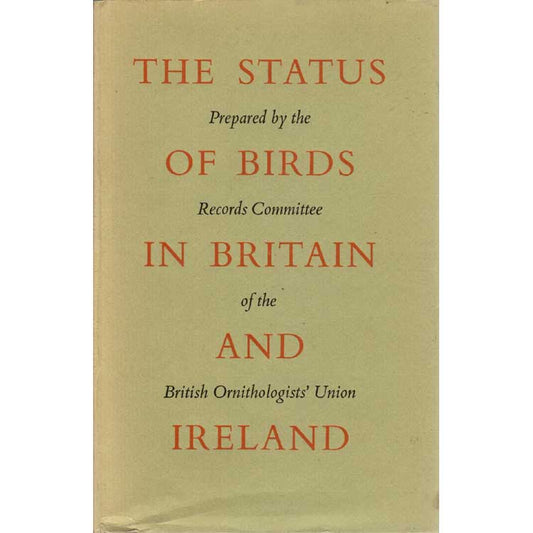 The Status of Birds in Britain and Ireland cover
