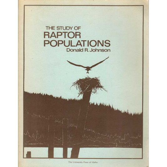Book cover and/or sample page of Study of Raptor Populations.