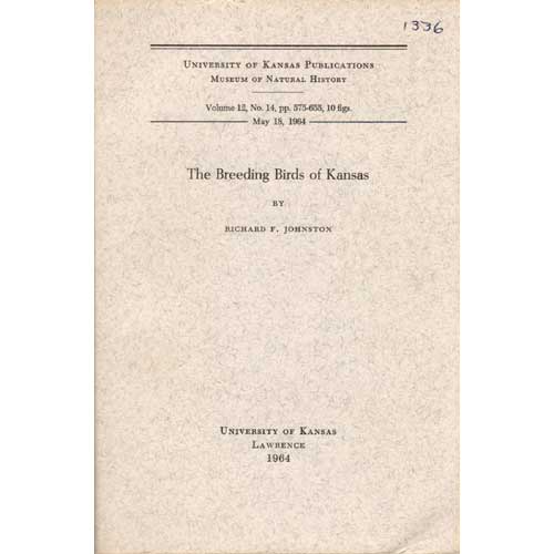 Book cover and/or sample page of The Breeding Birds of Kansas