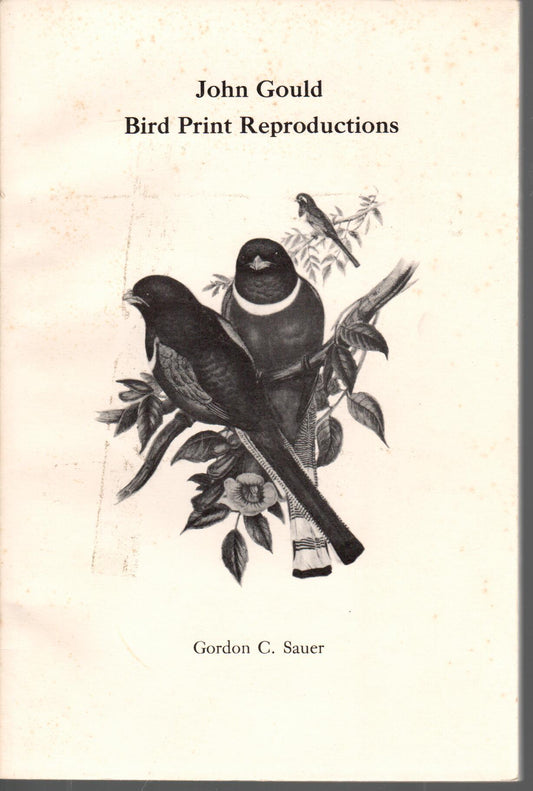 Book cover and/or sample page of John Gould Bird Print Reproductions
