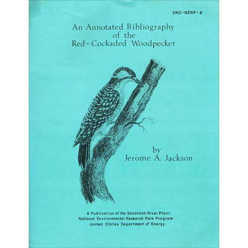 Book cover and/or sample page of An Annotated Bibliography of the Red-Cockaded Woodpecker