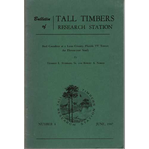 Book cover and/or sample page of Bird Casualties at a Leon County, Florida TV Tower: An Eleven-year Study