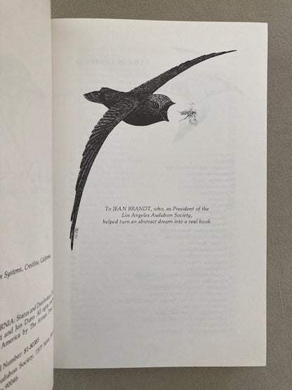 Birds of Southern California: Status and Distribution