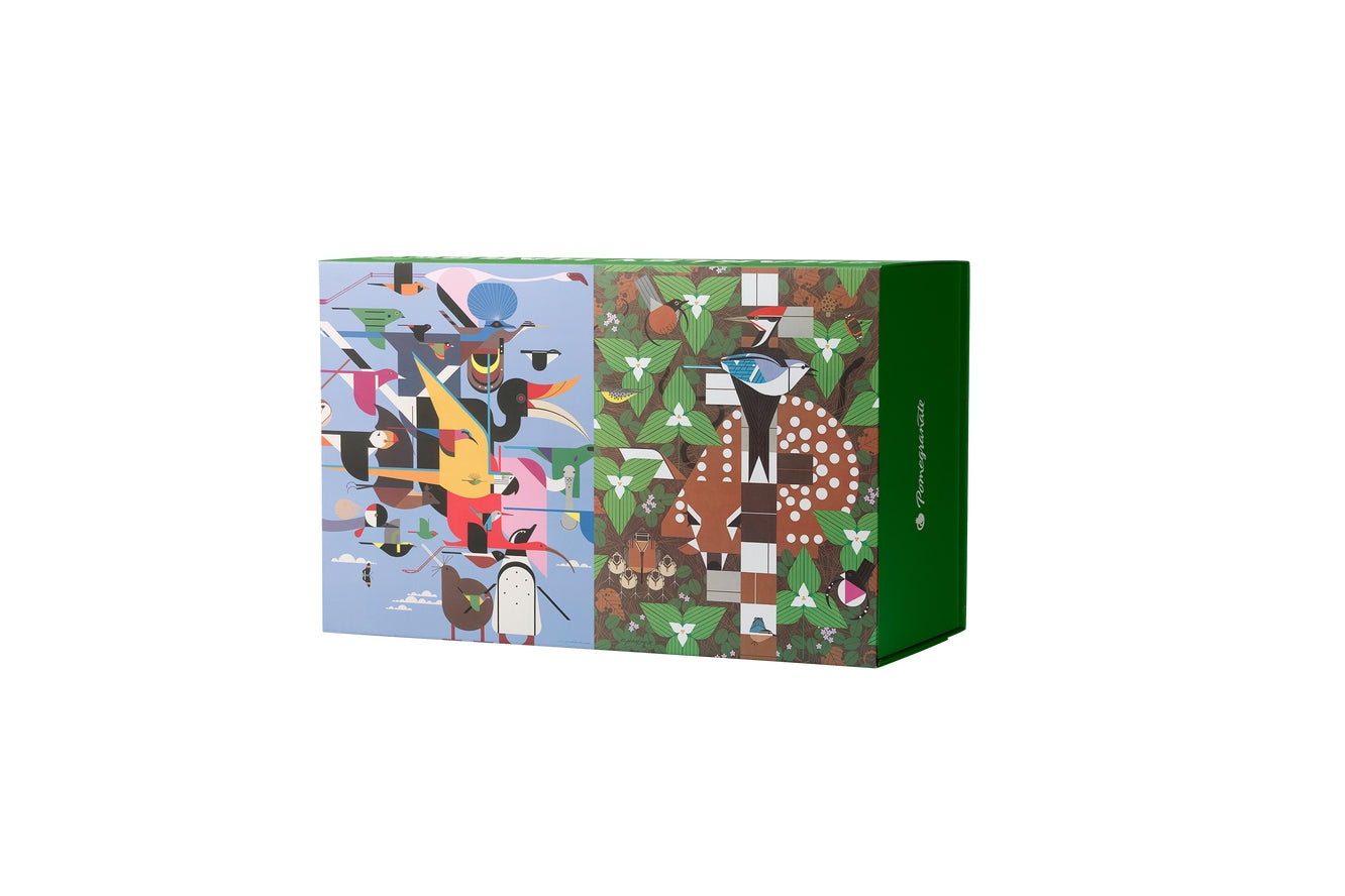 Puzzle: Charley Harper Charley Harper 120-Piece Double-Sided Jigsaw Puzzle Set