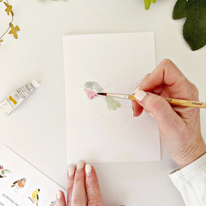 Paintable Bird Watercolor Notecards