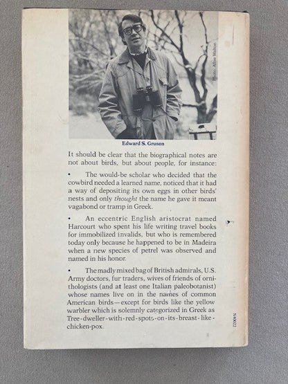 Words For Birds: A Lexicon Of North American Birds with Biographical Notes